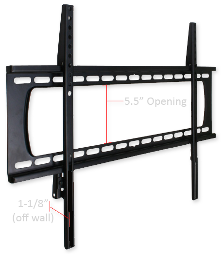 Strong Large Fixed Mount for 36" - 80" Flat-Panel TVs