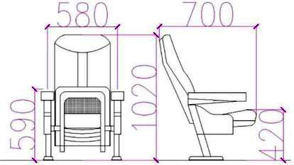 Suncoast Showtime Cinema Seating dimensions