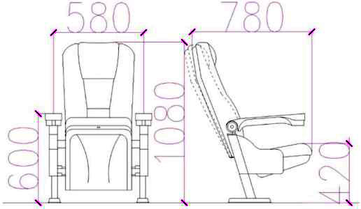 Suncoast The Executive Cinema Seating dimension