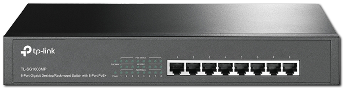 TP-Link TL-SG1008MP 8-Port PoE+ Gigabit Desktop/Rackmount Switch