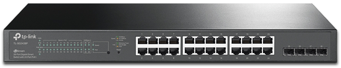 TP-Link TL-SG2428P Jetstream 24-Port Gigabit Smart PoE+ Switch With 4 SFP Slots