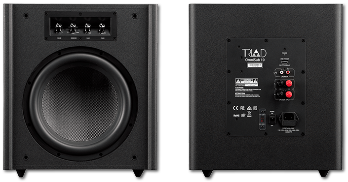 Triad InRoom OmniSub 10 10" 300W Compact Powered Subwoofer