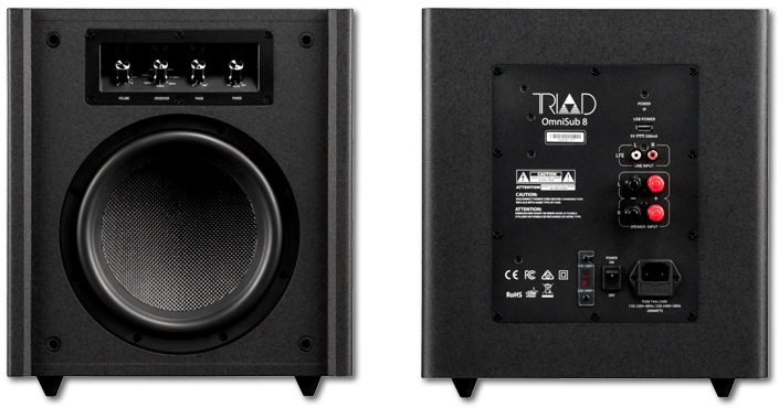 Triad InRoom OmniSub 8 8" 200W Compact Powered Subwoofer