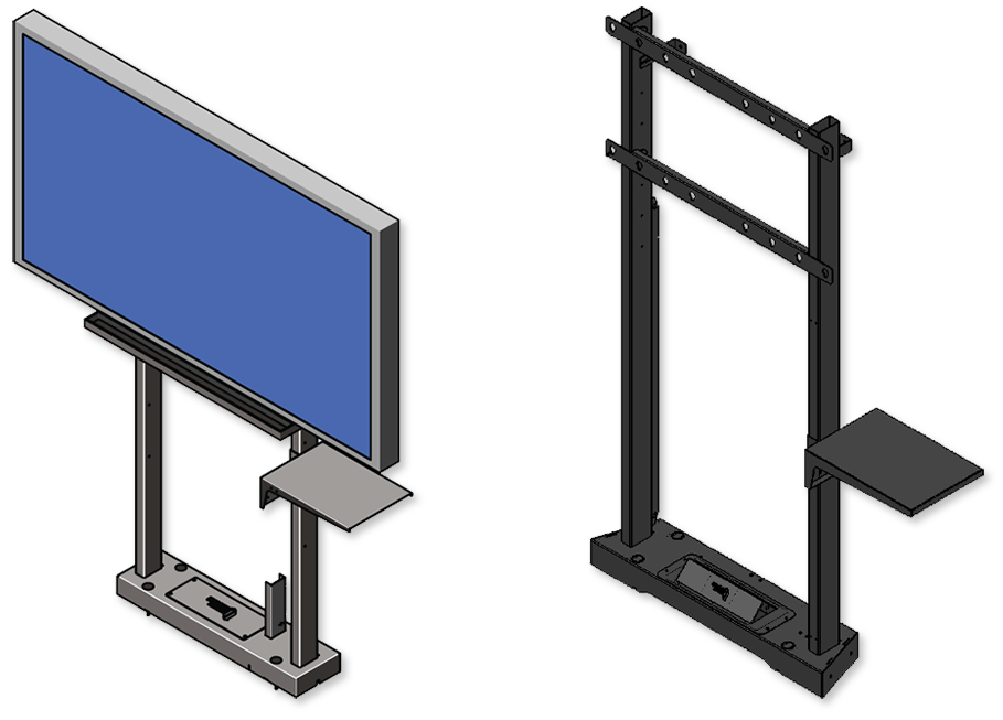 Ultralift Education 60-90" Flat Display Fixed Height Floor Stand