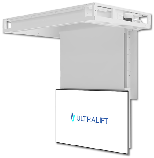 Ultralift Spartan Drop 32"-90" Fully Concealed Tilt Open Ceiling TV Lift