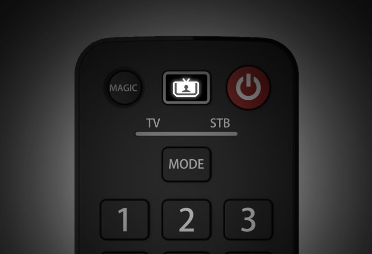  seamless control of your TV and Set Top Box