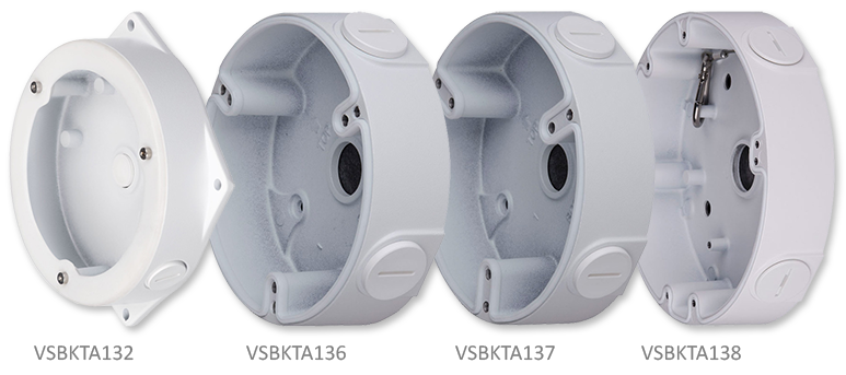 VIP Vision IP66 Round Adapter / Junction Box for Dome Cameras