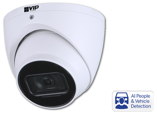 VIP Vision Professional AI 6MP 2.8mm Lens IP67 PoE Turret IP Camera