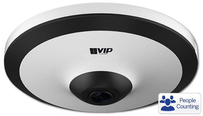 VIP Vision Specialist AI 5MP People Counting 360° PoE Fisheye Dome IP Camera