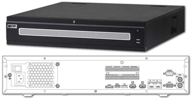 VIP Vision Ultimate 64 Channel 8-Bay Network Video Recorder