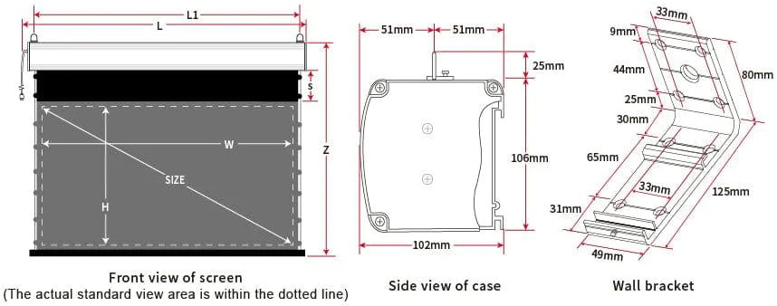 Vividstorm Pro Slimline dimensions