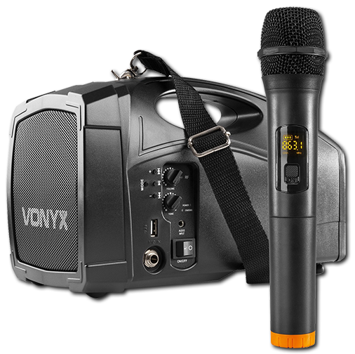 Vonyx ST014 Battery Powered Personal Wireless PA System with UHF Handheld Mic