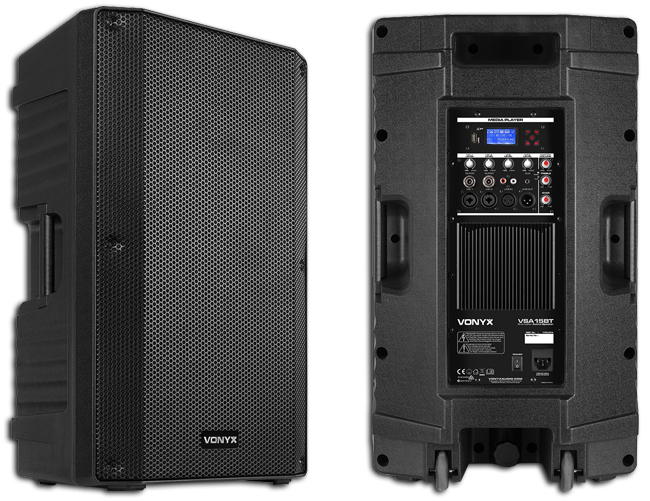 Vonyx VSA15BT 15" 1000W Bi-Amplified Active Speaker with Bluetooth/MP3