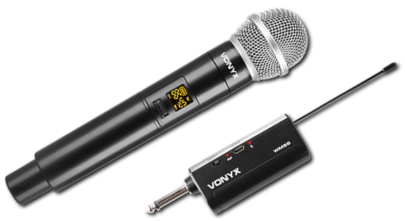 Vonyx WM55 UHF Wireless Handheld Microphone & Plug-In Receiver