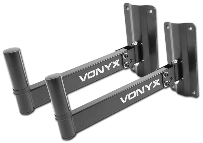 Vonyx WMS02 PA Speaker Wall Brackets - 50kg Max