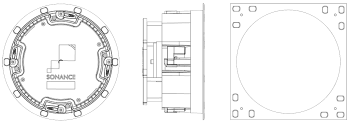 Sonance VP medium round speakers