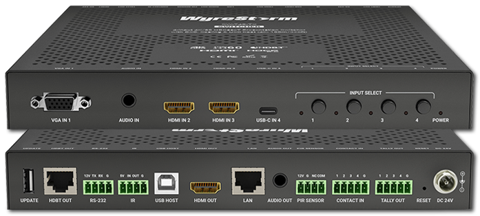 WyreStorm 4-Input 4K60 DSC HDBaseT Switcher with USB