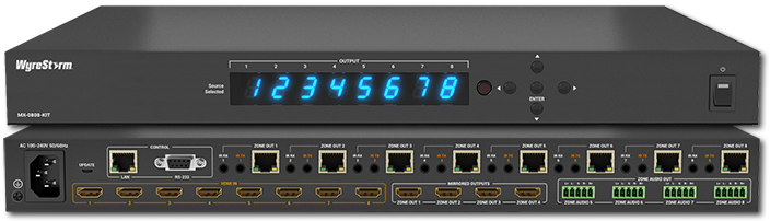 WyreStorm 4K HDR 8x8 HDBaseT Matrix switcher