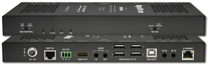 WyreStorm 4K60 HDR HDBaseT DSC Receiver with USB & PoH