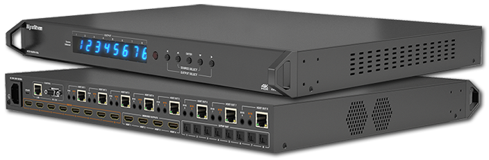 WyreStorm 8x8 4K60 HDR 4:4:4 HDBaseT Matrix Switcher with Toslink Zone Audio De-Embed & 4 Mirrored HDMI Outputs