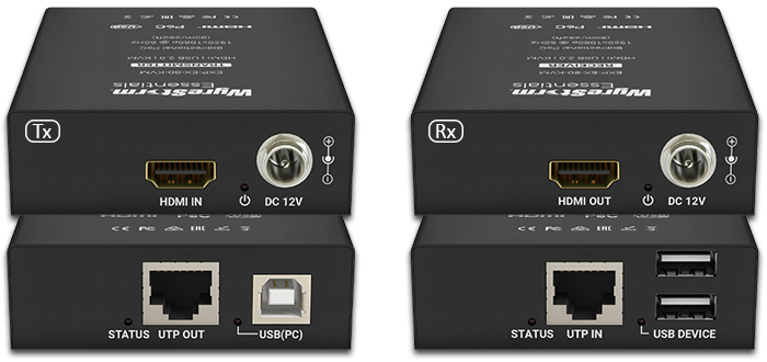 WyreStorm Essentials 1080P KVM UTP Extender Set with USB & PoC