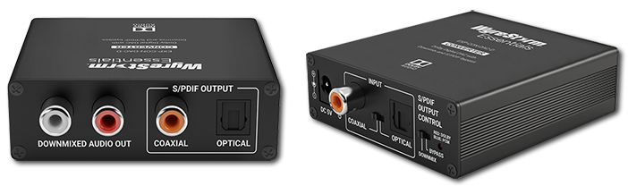 WyreStorm Essentials Digital To Analog Audio Converter With Dolby Digital Downmixer