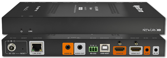 WyreStorm NetworkHD 400 4K HDR AV Over IP JPEG 2000 PoE Encoder with Dante