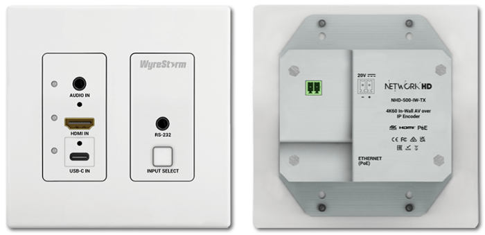 WyreStorm NetworkHD 500 Series 4K60 4:4:4 HDR10 JPEG2000 In-Wall Encoder