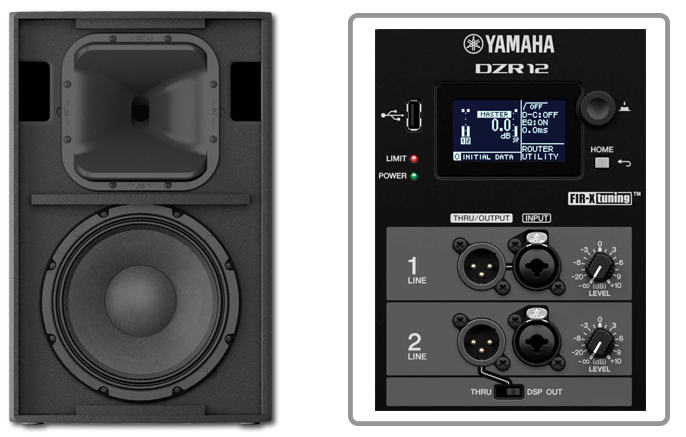 Yamaha DZR12 12" Bi-Amped Powered Bass-Reflex Loudspeaker