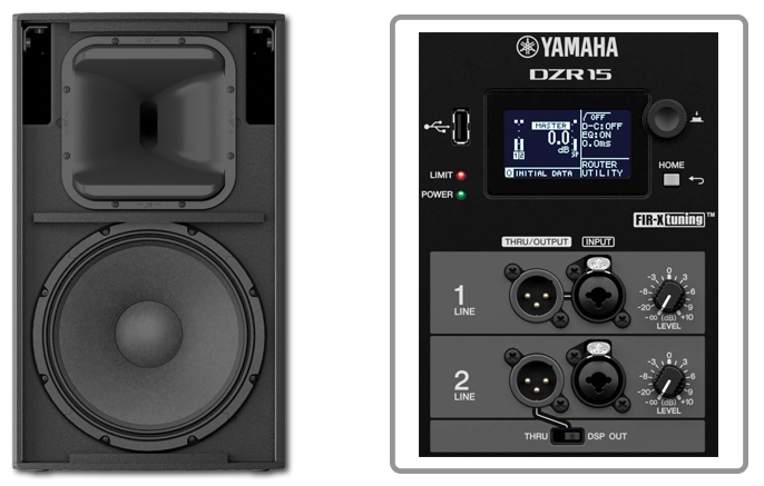 Yamaha DZR15 15" Bi-Amped Powered Bass-Reflex Loudspeaker