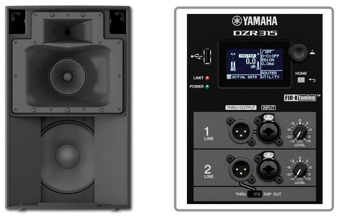 Yamaha DZR315 15" 3-Way Bi-Amped Powered Bass-Reflex Loudspeaker
