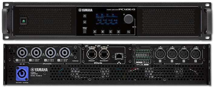 Yamaha PC406-D 4 x 600W @ 8 ohm Power Amplifier