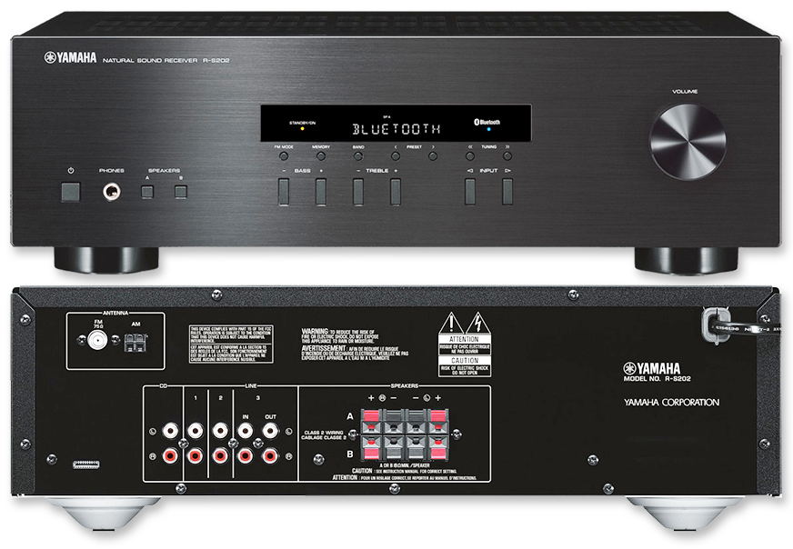 Yamaha R-S202 100W Stereo Receiver with Bluetooth