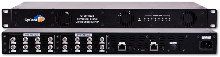 ZyCast CT2IP-8032 8 Inputs DVB-T To IP Encoder