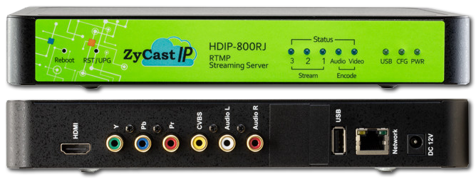 ZyCast HDIP800RJ IP Simulcasting Live Streamer