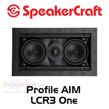 Each Black SpeakerCraft Profile AIM LCR3 One In-Wall Speaker with Pivoting Woofer
