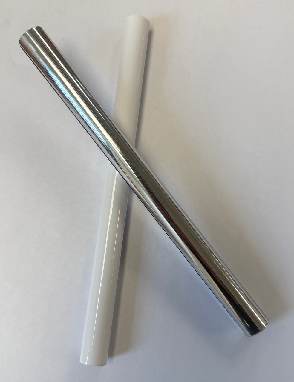 Pensotti Radsnap pipe covers - white & chrome