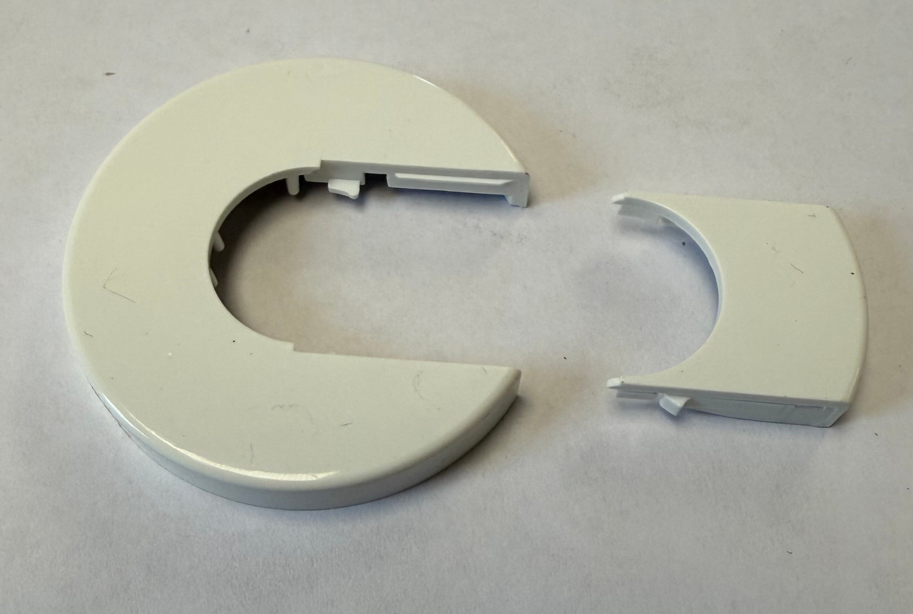 Pensotti - White Single Pipe Escutcheon
