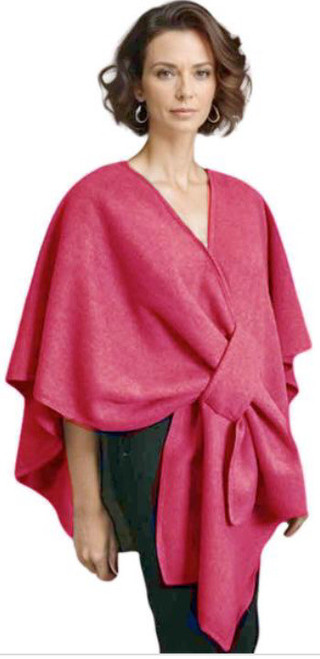 Acrylic Wrap Cape Fuchsia