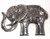 Silver Plated Magnetic Brooch Elephant