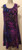 Sleeveless Tank Dress Shades of Purple and Lavender on Black