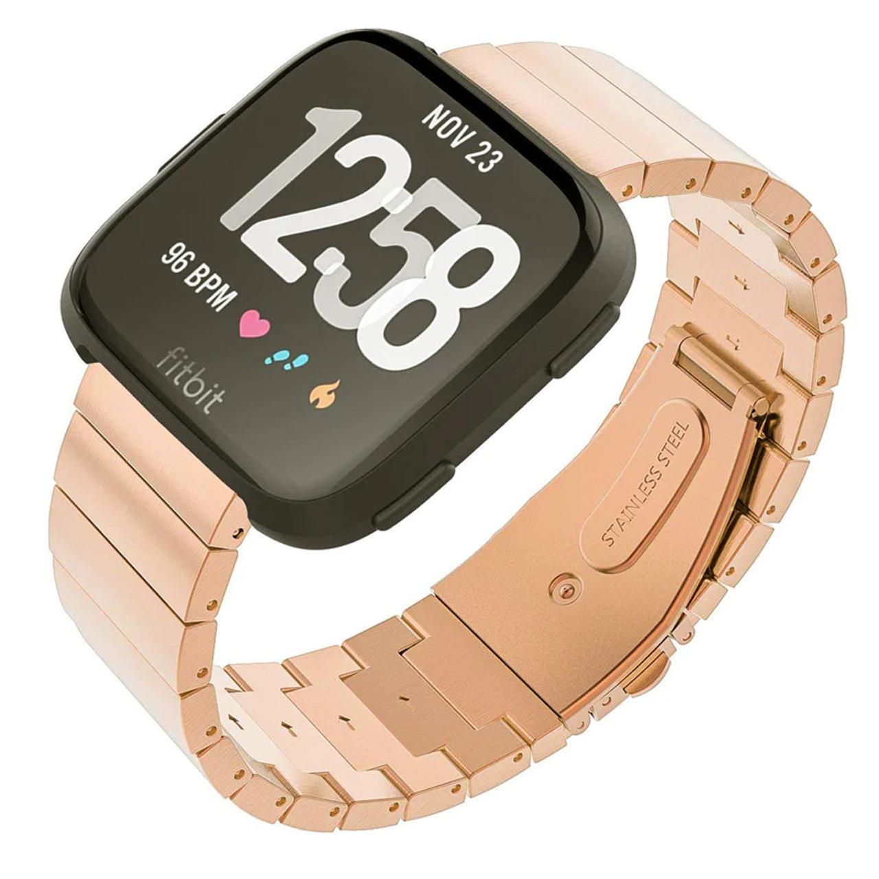 Fitbit Versa Steel Link Bracelet Stainless Steel Strap Parallel Imported
