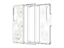 Kate Spade KSNY Hardshell Case - Galazy Z Fold 4 - Hollyhock Flr Clear