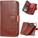 iPhone 13 Pro Max Double Wallet (Brown) Double Wallet Case