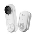 EZVIZ WiFi Battery-Powered Video Door Bell. 176Â° FoV & 2-Way Talk. 2K (5MP) Res, IR Vision (up to 5m), Dual-Band, Supports H.265, Built-in Mic, Wi-Fi Chime Included, IP65,