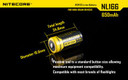 Nitecore Li-Ion Rechargebale Battery Rcr123A (3.7V, 650Mah)