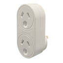 JACKSON Vertical Double Adaptor with 4 -500A Surge Protection.