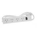 JACKSON 4-Way Powerboard with Surge & Overload Protection. 3m Power cord