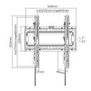 BRATECK 32-55'' Tilt TV wall mount bracket. Max load: 50kg.