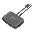 UNITEK USB 3.0 to IDE + SATA II Converter. Supports any Capacity 2.5''/3.5'' HDD & SSD. Plug and play. Power Adapter & USB3.0 Cable Included.  Y-3324